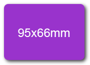 wereinaristea Etichette autoadesive mm 95x66 (66x95) VIOLA, adesivo permanente, su foglietti da cm 15,2x12,5. 2 etichette per foglietto sog10050vi