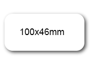 wereinaristea EtichetteAutoadesive 100x46mm(46x100) Carta BIANCO, adesivo permanente, su foglietti da cm 15,2x12,5. 3 etichette per foglietto.