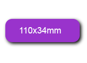 wereinaristea EtichetteAutoadesive 110x34mm(34x110) Carta VIOLA, adesivo permanente, su foglietti da cm 15,2x12,5. 4 etichette per foglietto sog10052vi