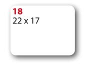 wereinaristea EtichetteAutoadesive 22x17mm(17x22), CartaBIANCA removibile Adesivo RIMOVIBILE, su foglietti da cm 15,2x12,5. 36 etichette per foglietto SOG10018RIM