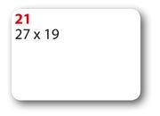 wereinaristea EtichetteAutoadesive 27x19mm(19x27) CartaBIANCA REMOVIBILI Adesivo RIMOVIBILE, su foglietti da cm 15,2x12,5. 28 etichette per foglietto SOG10021RIM