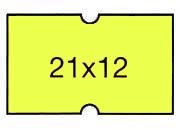 gbc Etichette mm21x12, prezzatrice, PERMANENTE, GIALLOfluorescente    Sog350gsgi.
