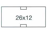 gbc Etichette 26x12 prezzatrice Towa GW BIANCO, adesivo RIMOVIBILE,     per prezzatrice Towa gw.