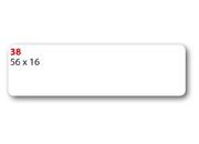 wereinaristea EtichetteAutoadesive 56x16mm(16x56) Carta GRIGIO, adesivo permanente, su foglietti da cm 15,2x12,5. 9 etichette per foglietto sog10038gr