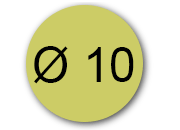 wereinaristea EtichetteAutoadesive rotonde, diametro 10 ORO, adesivo permanente, su foglietti da cm 15,2x12,5. 120 etichette per foglietto SOG10004GOLD