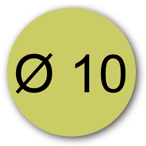 wereinaristea EtichetteAutoadesive rotonde, diametro 10 ORO, adesivo permanente, su foglietti da cm 15,2x12,5. 120 etichette per foglietto.