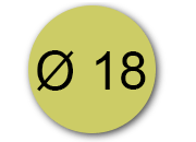 wereinaristea EtichetteAutoadesive rotonde, diametro 18 ORO, adesivo permanente, su foglietti da cm 15,2x12,5. 42 etichette per foglietto.