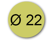 wereinaristea EtichetteAutoadesive rotonde, diametro 22 ORO, adesivo permanente, su foglietti da cm 15,2x12,5. 30 etichette per foglietto SOG10007GOLD