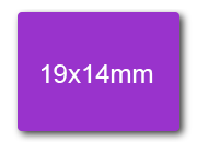 wereinaristea EtichetteAutoadesive 19x14mm(14x19) CartaVIOLA Adesivo permanente, su foglietti da cm 15,2x12,5. 49 etichette per foglietto SOG10013vio