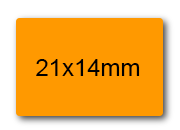 wereinaristea EtichetteAutoadesive 21x14mm(14x21) CartaROSA ROSA, adesivo permanente, su foglietti da cm 15,2x12,5. 45 etichette per foglietto SOG10016RS