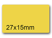 wereinaristea EtichetteAutoadesive 27x15mm(15x27) CartaORO ORO, adesivo permanente, su foglietti da cm 15,2x12,5. 35 etichette per foglietto SOG10019GOLD