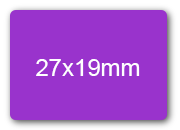 wereinaristea EtichetteAutoadesive 27x19mm(19x27) CartaVIOLA VIOLA, adesivo permanente, su foglietti da cm 15,2x12,5. 28 etichette per foglietto SOG10021vio