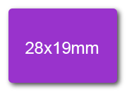 wereinaristea EtichetteAutoadesive 28x19mm(19x28) CartaVIOLA Adesivo PERMANENTE, su foglietti da cm 15,2x12,5. 28 etichette per foglietto SOG10023vi