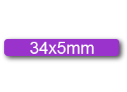 wereinaristea EtichetteAutoadesive, 34x5mm(5x34) CartaVIOLA Adesivo permanente, su foglietti da cm 15,2x12,5. 60 etichette per foglietto SOG10024vio
