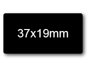 wereinaristea EtichetteAutoadesive, 37x19mm(19x37) CartaNERA Adesivo permanente, su foglietti da cm 15,2x12,5. 21 etichette per foglietto.