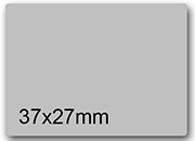 wereinaristea EtichetteAutoadesive 37x27mm(27x37) CartaARGENTO Adesivo permanente, su foglietti da cm 15,2x12,5. 15 etichette per foglietto SOG10029SILV