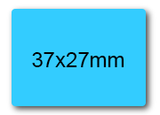 wereinaristea EtichetteAutoadesive, 37x19mm(19x37) CartaAZZURRA Adesivo permanente, su foglietti da cm 15,2x12,5. 15 etichette per foglietto SOG10029az