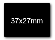 wereinaristea EtichetteAutoadesive, 37x19mm(19x37) CartaNERA Adesivo permanente, su foglietti da cm 15,2x12,5. 15 etichette per foglietto.