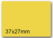 wereinaristea EtichetteAutoadesive 37x27mm(27x37) CartaORO Adesivo permanente, su foglietti da cm 15,2x12,5. 15 etichette per foglietto SOG10029GOLD