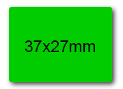 wereinaristea EtichetteAutoadesive, 37x19mm(19x37) CartaVERDE Adesivo permanente, su foglietti da cm 15,2x12,5. 15 etichette per foglietto.
