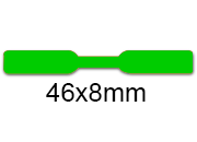 wereinaristea EtichetteAutoadesive 46x8mm(8x46) Carta VERDE, adesivo permanente, su foglietti da cm 15,2x12,5. 30 etichette per foglietto.
