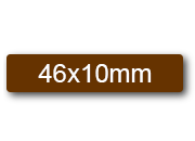 wereinaristea EtichetteAutoadesive 46x10mm(10x46) Carta MARRONE, adesivo permanente, su foglietti da cm 15,2x12,5. 30 etichette per foglietto.