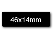 wereinaristea EtichetteAutoadesive 46x14mm(14x46) Carta NERO, adesivo permanente, su foglietti da cm 15,2x12,5. 21 etichette per foglietto SOG10032ne