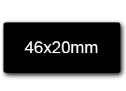 wereinaristea EtichetteAutoadesive 46x20mm(20x46) Carta NERO, adesivo permanente, su foglietti da cm 15,2x12,5. 15 etichette per foglietto SOG10033ne
