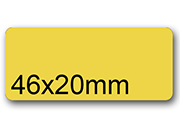 wereinaristea EtichetteAutoadesive 46x20mm(20x46) Carta ORO, adesivo permanente, su foglietti da cm 15,2x12,5. 15 etichette per foglietto SOG10033GOLD