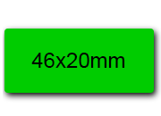 wereinaristea EtichetteAutoadesive 46x20mm(20x46) Carta VERDE, adesivo permanente, su foglietti da cm 15,2x12,5. 15 etichette per foglietto SOG10033VE
