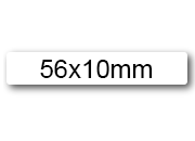 wereinaristea EtichetteAutoadesive 56x10mm(10x56) Carta BIANCO, adesivo permanente, su foglietti da cm 15,2x12,5. 24 etichette per foglietto.