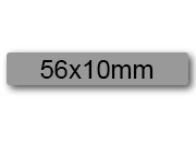 wereinaristea EtichetteAutoadesive 56x10mm(10x56) Carta GRIGIO adesivo permanente, su foglietti da cm 15,2x12,5. 24 etichette per foglietto sog10037gr