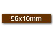 wereinaristea EtichetteAutoadesive 56x10mm(10x56) Carta MARRONE adesivo permanente, su foglietti da cm 15,2x12,5. 24 etichette per foglietto.