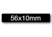 wereinaristea EtichetteAutoadesive 56x10mm(10x56) Carta NERO adesivo permanente, su foglietti da cm 15,2x12,5. 24 etichette per foglietto.