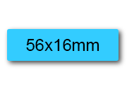 wereinaristea EtichetteAutoadesive 56x16mm(16x56) Carta sog10038az.
