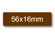 wereinaristea EtichetteAutoadesive 56x16mm(16x56) Carta sog10038ma.