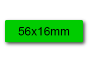 wereinaristea EtichetteAutoadesive 56x16mm(16x56) Carta BIANCO, adesivo permanente, su foglietti da cm 15,2x12,5. 16 etichette per foglietto.