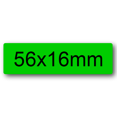 wereinaristea EtichetteAutoadesive 56x16mm(16x56) Carta BIANCO, adesivo permanente, su foglietti da cm 15,2x12,5. 16 etichette per foglietto.