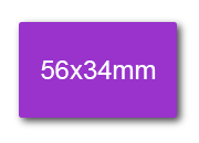 wereinaristea EtichetteAutoadesive 56x34mm(34x56) Carta VIOLA, adesivo permanente, su foglietti da cm 15,2x12,5. 8 etichette per foglietto sog10041vi