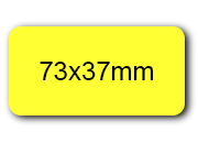wereinaristea EtichetteAutoadesive 73x37mm(37x73) Carta sog10048GI.