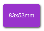 wereinaristea Etichette autoadesive mm 83x53 (53x83) VIOLA, adesivo permanente, su foglietti da cm 15,2x12,5. 3 etichette per foglietto.