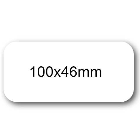 wereinaristea EtichetteAutoadesive 100x46mm(46x100) Carta BIANCO, adesivo RIMOVIBILE, su foglietti da cm 15,2x12,5. 3 etichette per foglietto.