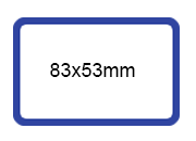 wereinaristea EtichetteAutoadesive 83x53mm(53x83) Carta BIANCO bordato BLU, adesivo RIMOVIBILE, su foglietti da cm 15,2x12,5. 3 etichette per foglietto SOG10057RIM