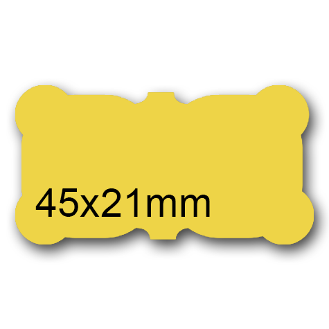 wereinaristea EtichetteAutoadesive COPRENTEoro, 45x21sagomate (21x45mm) ORO, adesivo PERMANENTE, per laser e fotocopiatrici, su foglio A4 (210x297mm).