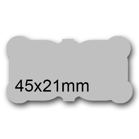 wereinaristea EtichetteAutoadesive COPRENTECartaARGENTO, 45x21sagomate (21x45mm) ARGENTO, adesivo PERMANENTE, per laser e fotocopiatrici, su foglio A4 (210x297mm).