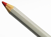 gbc Mars Lumograph  ROSSO. Matita Lumocolor non permanente glasochrom bianco Staedtler per tutte le superfici STE108200