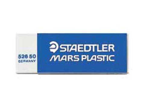 gbc Gomma marsplastic 526 50 bianca staedtler gomma per matita ottima sui materiali piu diversi come carta, poliestere e pellicole per proiezione. f.to 65x23x13mm..