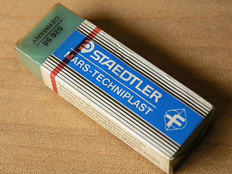 gbc Gomma marsplastic 526 58T VERDE Staedtler gomma per inchiostro nero o colorato su carta vegetale o film plastico.