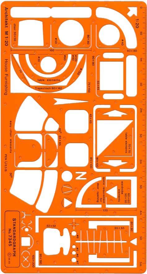 gbc Mascherina Architettura d'interni, M1:20 Made in Germany.