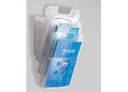 gbc Vaschetta Stacker porta brochure da parete. stk6  realizzate in KR  BIANCO. Grazie al particolare sistema di  aggancio, la vaschetta  facilmente  smontabile, per una facile pulizia.  TEOstk3b